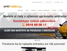 Tablet Screenshot of antiradary.sk